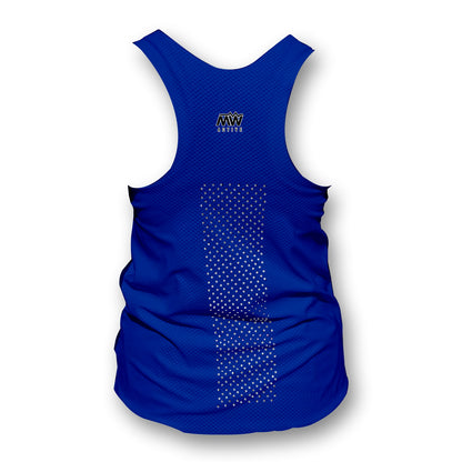 Plain Blue - Men's Seamless Performance Running Vest