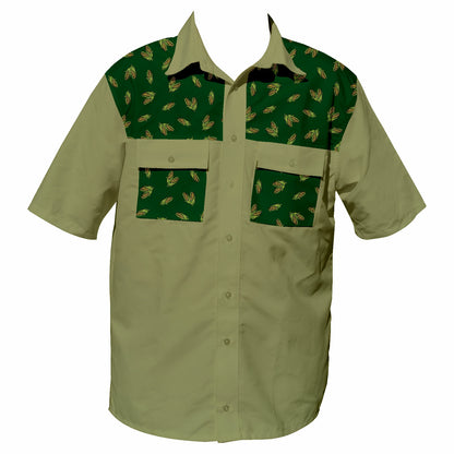 Khaki Gooi Milies 44 Klub  - Safari Button Up Shirt