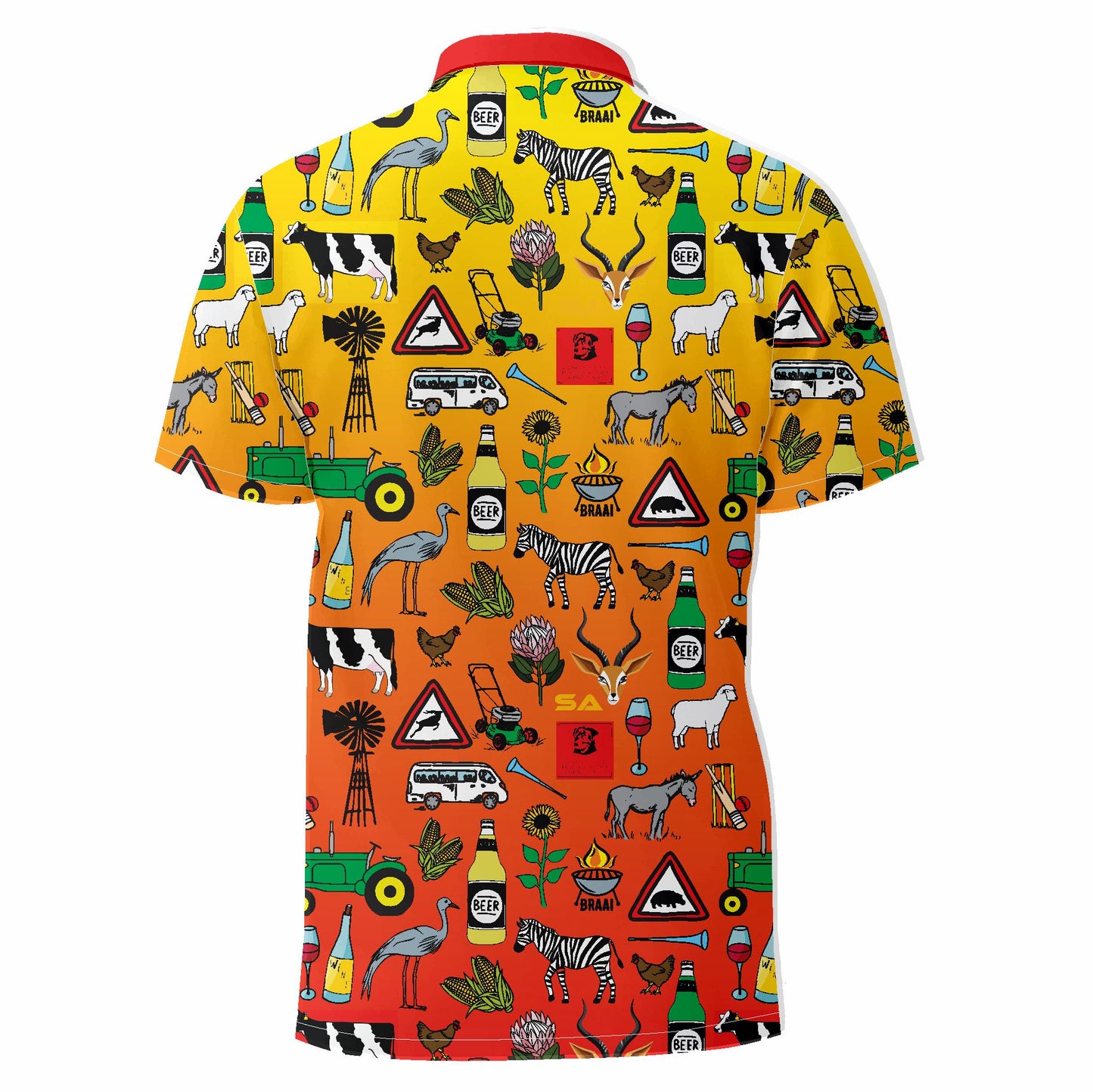 Yellow/Red Ombre Iconic Golfer