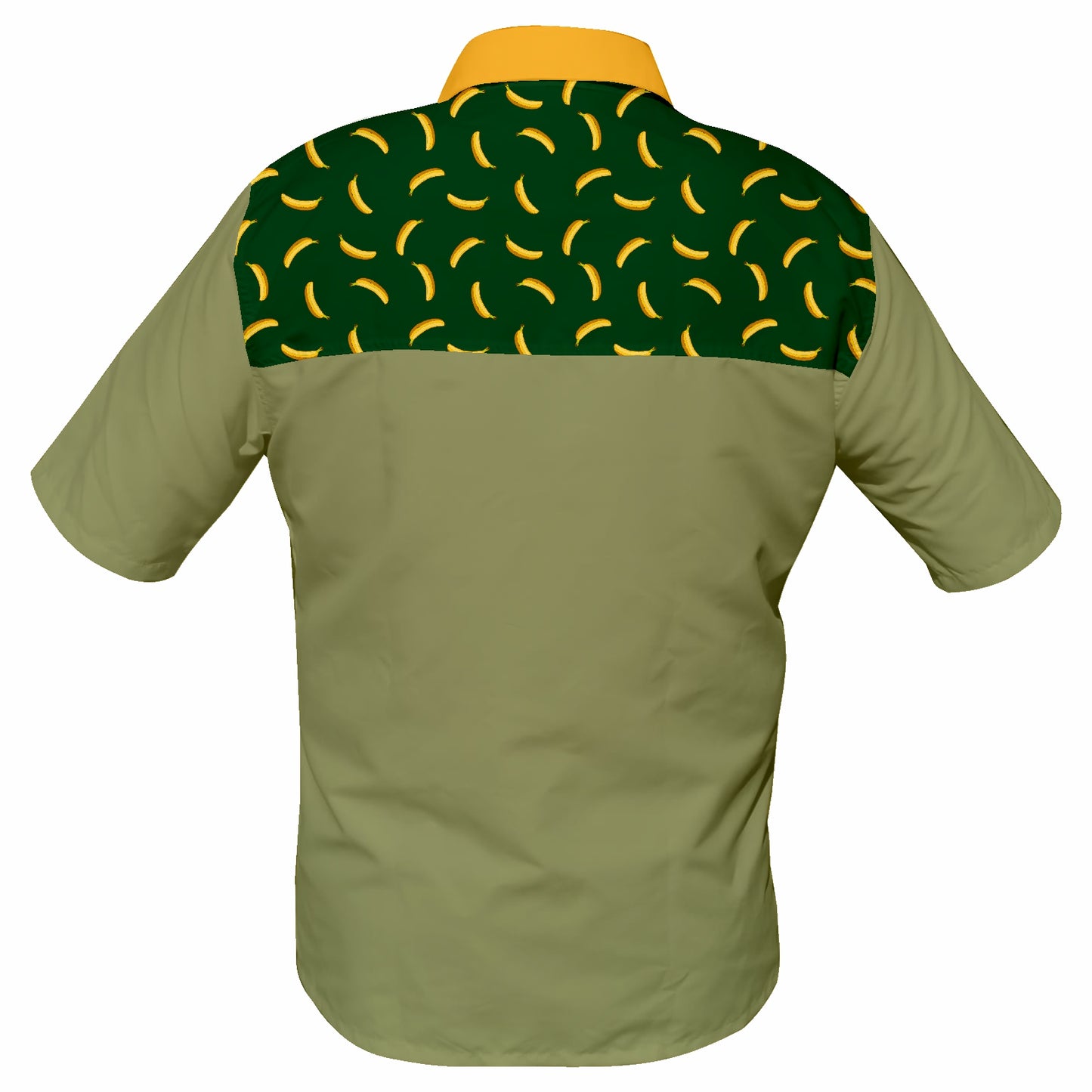 Piesang khaki Geel Kraag 44 Klub  - Safari Button Up Shirt (3828)