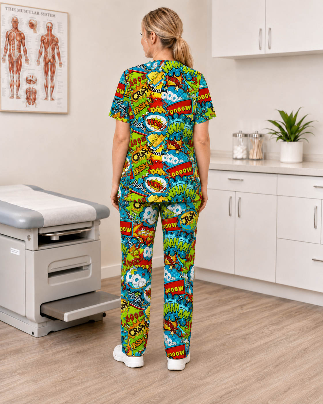 Scrub Top Unisex – Boom Bang Wham