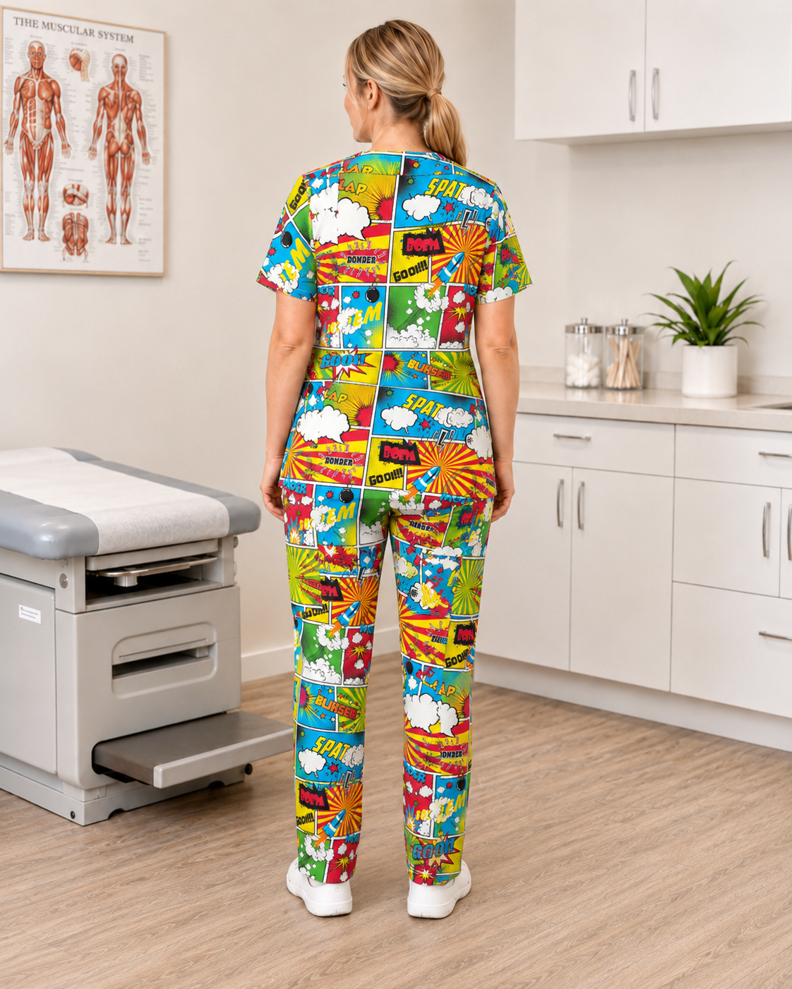 Scrub Set  Unisex (Top + Pants) – Klap It Strokiesprent (Heritage)