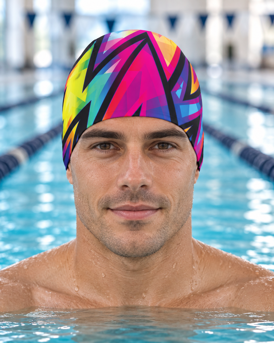 Martin West Flash sublimated swim cap
