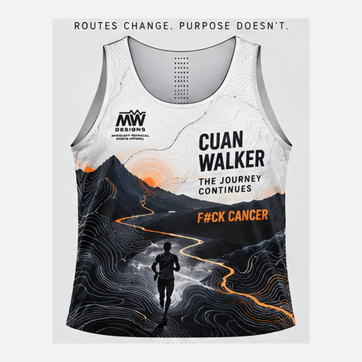 Cuan Walker The Journey Continues running vest front
