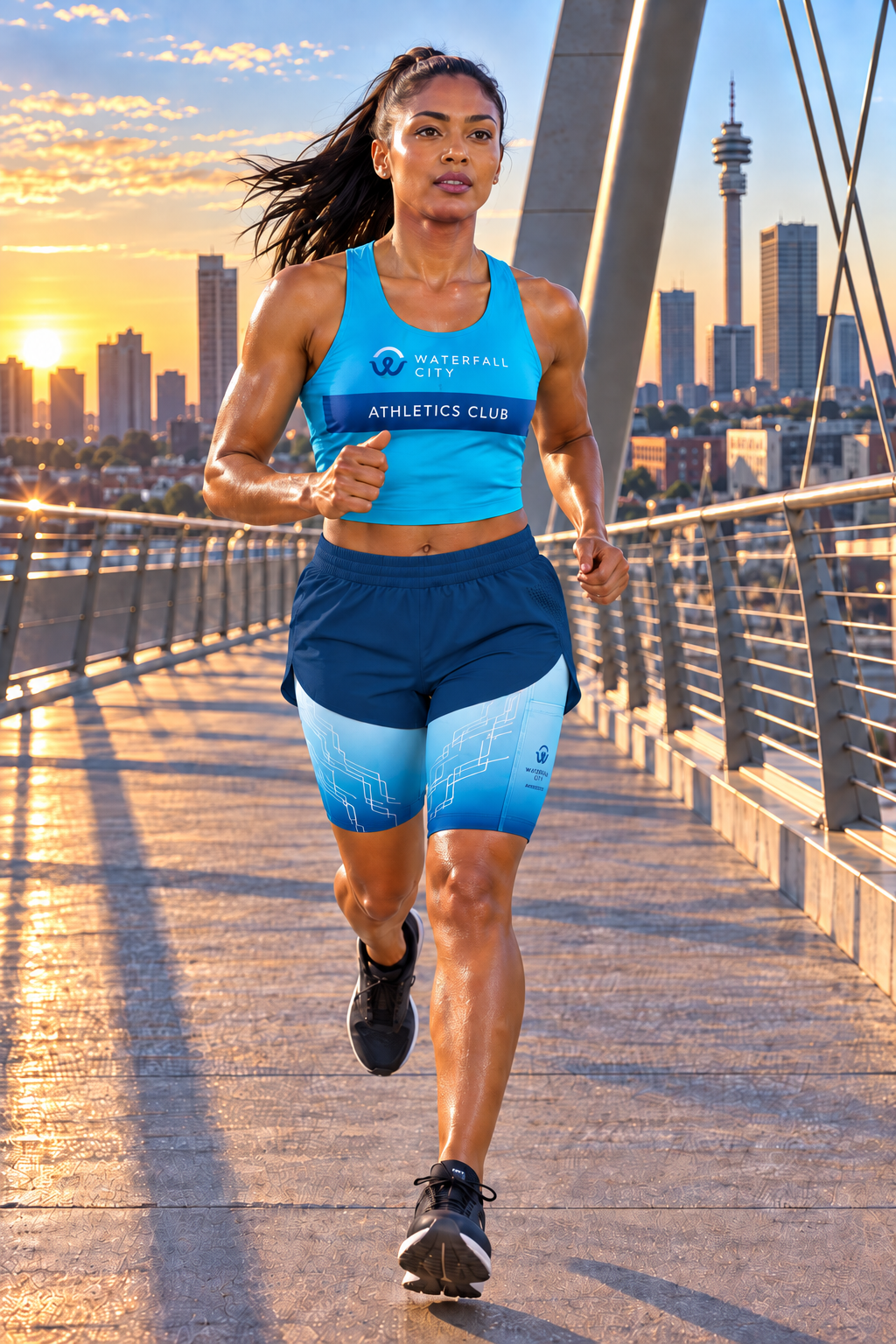 Waterfall City Athletics Club - Ladies' 2-in-1 Run Short with Pocket Tights