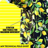 Tropical Olive Technical Golf Shirt (3381)