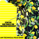 Tropical Olive Technical Golf Shirt