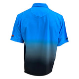 Blue Ombre Technical Golf Shirt