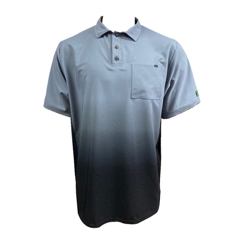 Grey Ombre Technical Golf Shirt