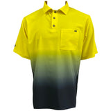 Yellow Ombre Technical Golf Shirt