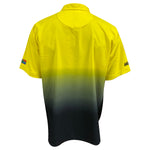 Yellow Ombre Technical Golf Shirt
