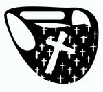 ALPHA & OMEGA Ultimate Comfort Reusable Face Mask White Cross