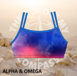Alpha And Omega Jesus Loves You Watercolor Bikini Top