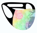 ALPHA & OMEGA Ultimate Comfort Reusable Face Mask Jesus loves you