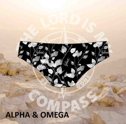 Alpha And Omega Believe Trailing Leaf Bikini Bottom