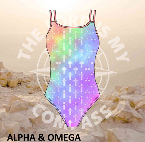 Alpha And Omega Pastel Christian Crosses Full Costume
