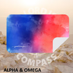 Alpha And Omega Watercolor Jesus loves you  Microfiber Towel