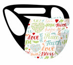 Ultimate Comfort Reusable Face Mask Bless Peace Love