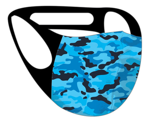 Ultimate Comfort Reusable Face Mask BLUE CAMO