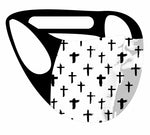Ultimate Comfort Reusable Face Mask Brushstroke cross