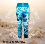 Alpha And Omega The Lord is my Compass Athleisure Three Quarter Tights