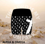 Alpha And Omega Christian Cross Athleisure Short Tights