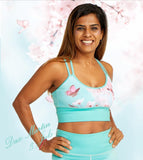 Dax Martin & Juls Cherry Blossom  Anahata Active Crop Top