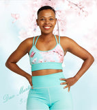 Dax Martin & Juls Cherry Blossom  Anahata Active Crop Top