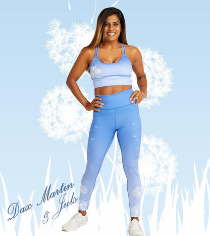 Dax Martin Originals Dandelion Vishuddha Active Full Length Leggings