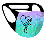 Ultimate Comfort Reusable Face Mask Christian Faith Heart Print
