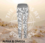 Alpha And Omega Faith Over Fear Print Athleisure Tights