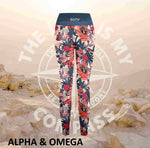 Alpha And Omega God is Great Print Athleisure Tights