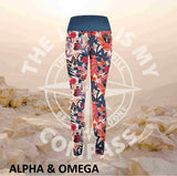 Alpha And Omega God is Great Print Athleisure Tights