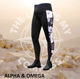 A&O Child Of God Hibiscus  Equestrian Tights