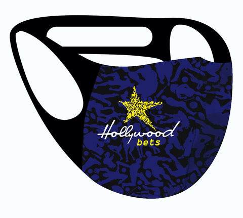 Ultimate comfort reusable face mask Hollywood Bets print