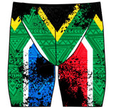 Male jammer swimsuit- South African Flag - DG apparel competitive swimwear lifesaving waterpolo south african flag swimwear triathlon running