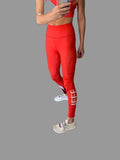 JEFF Female Active Full Length Tights RED