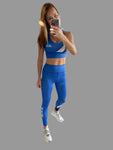 JEFF Female Active Full Length Tights BLUE