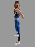 JEFF Female Active Full Length Tights BLUE
