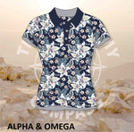 Alpha and Omega Believe Lilly Love Ladies Golf Shirt