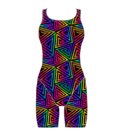 Women's Kneeskin Swimsuit – Blinding Lights Print | Martin West Designs