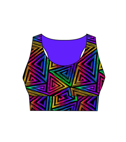 Blinding Lights Ladies Active Crop Top