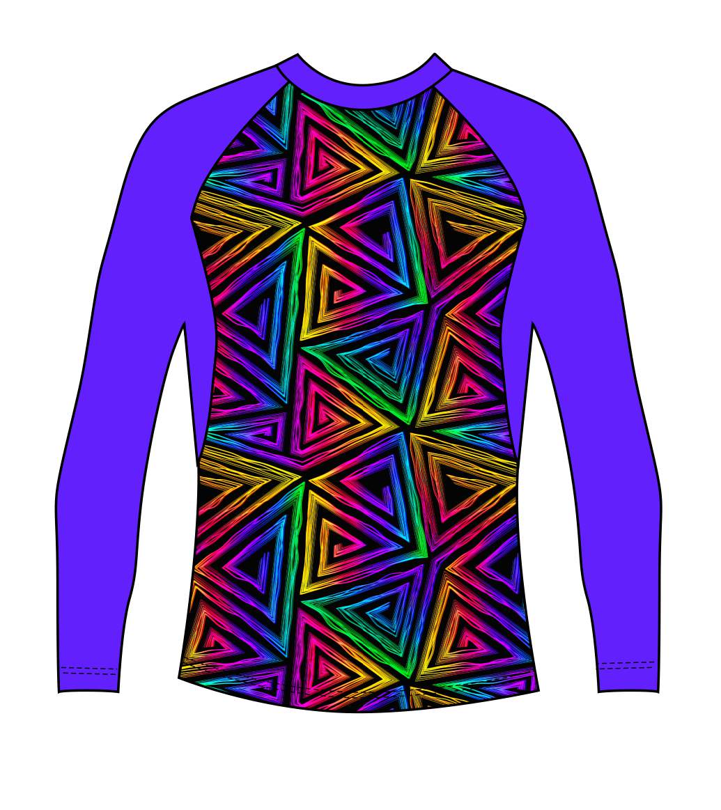 Female Blinding Lights Rash Vest