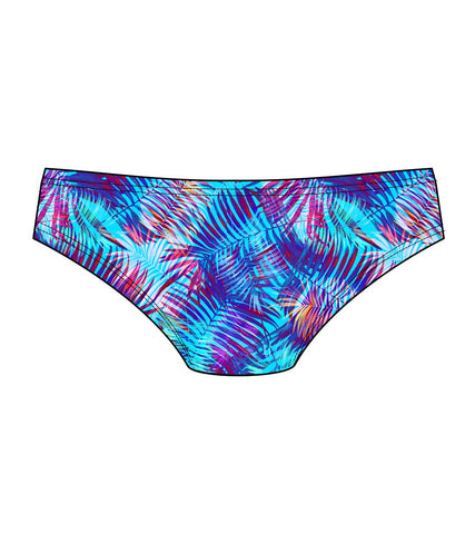 Male brief swimsuit - Blue Palm (3419)