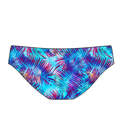 Male brief swimsuit - Blue Palm (3419)