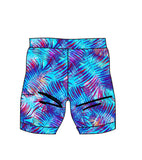 Male Blue Palm Swim/run/paddle shorts