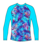 Female Blue Palm Rash Vest