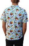 Coco Blue Technical Golf Shirt