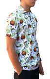 Coco White Technical Golf Shirt