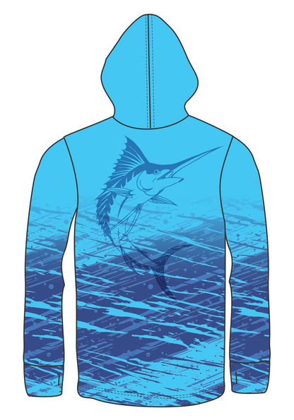 BLUE MARLIN LIGHT WEIGHT FISHING HOODIE
